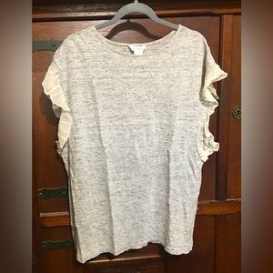 SUNDANCE Linen Top sleeveless